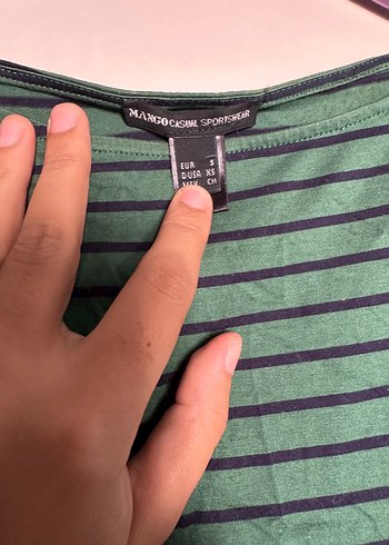 Yeşil Çizgili Gri Midi Keten Elbise - Görsel 2