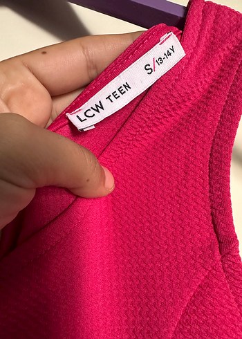 Kolsuz Pileli Pembe Kız Elbisesi - Görsel 4