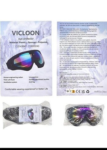 Vicloon Uniseks Kayak ve Spor Gözlüğü - Görsel 4