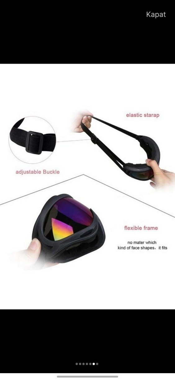 Vicloon Uniseks Kayak ve Spor Gözlüğü - Görsel 2