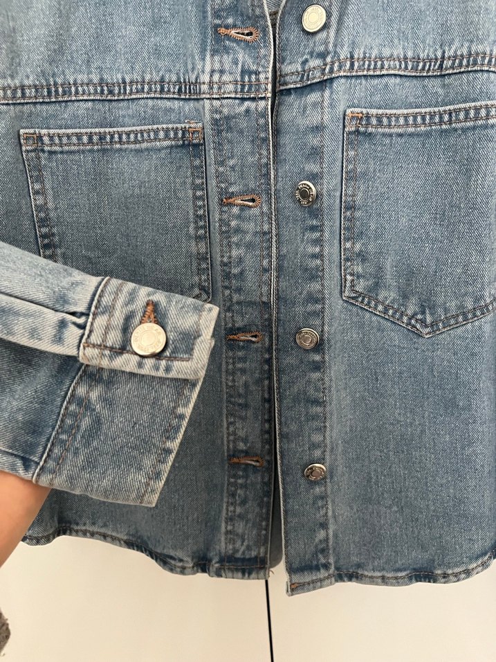 Lefties Denim Gömlek - Görsel 3