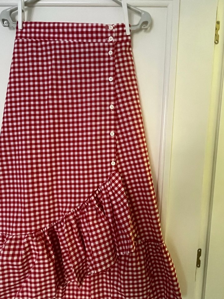 Pötikareli Midi Boy Etek - Görsel 4