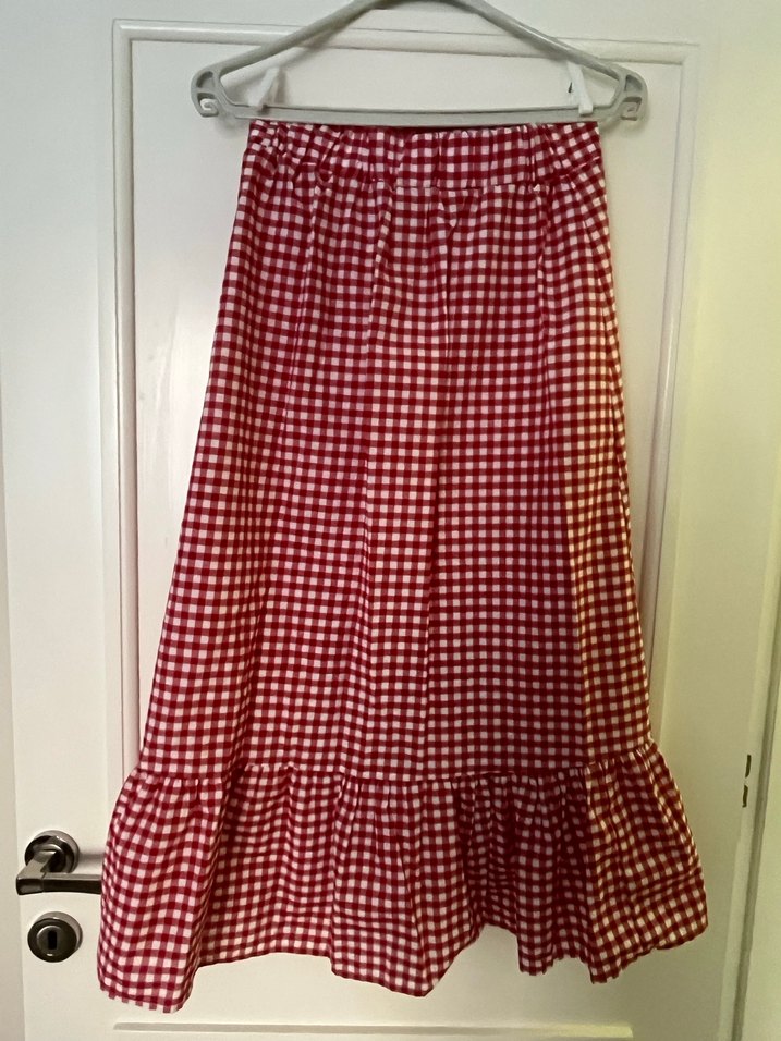 Pötikareli Midi Boy Etek - Görsel 2