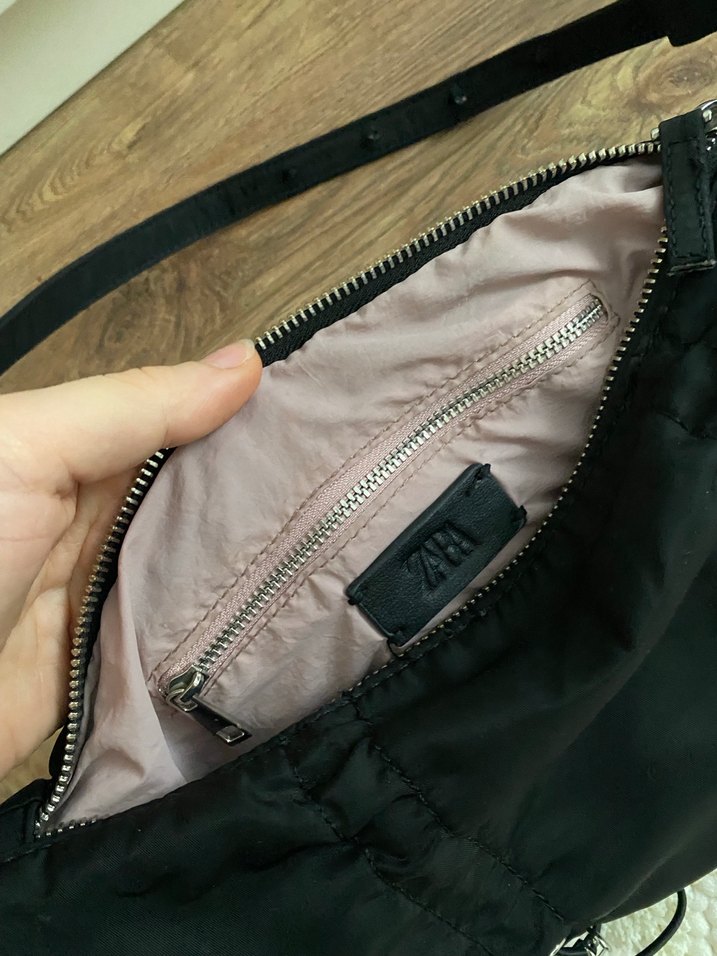 Siyah Kemerli Kadın Omuz Çantası - Görsel 5