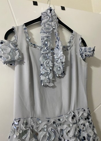 Bebek mavisi grims iAbiye Elbise - Görsel 2