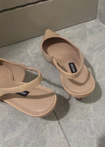 Bej Stiletto Topuklu Kadın Ayakkabı - Görsel 7