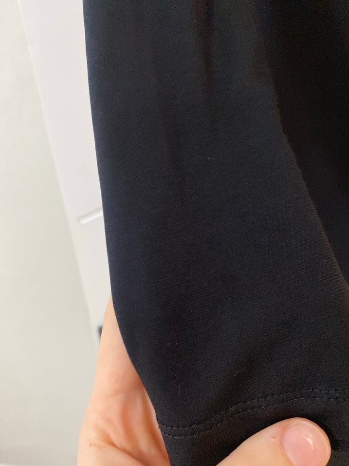 Kadın Siyah Uzun Kollu Uzun Elbise - Görsel 4