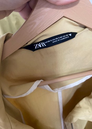 Sarıiçten Kemerli Uzun Kadın Trençkot - Görsel 2