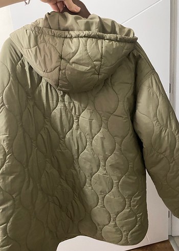 Bej Düğmeli Midi Kadın Ceket - Görsel 5