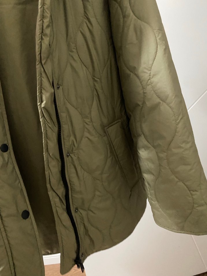 Bej Düğmeli Midi Kadın Ceket - Görsel 4