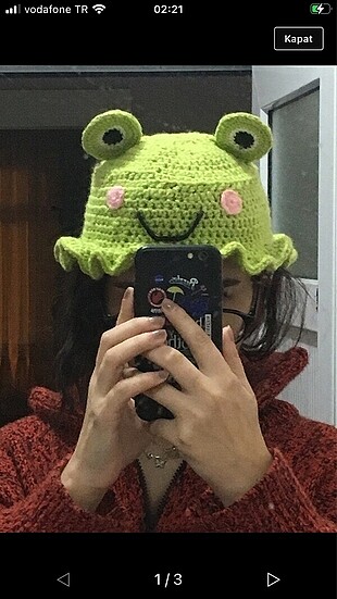 Kurbağa bucket şapka