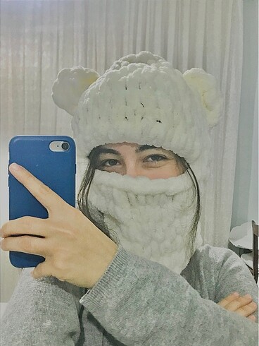 American Vintage ayıcık balaclava şapka