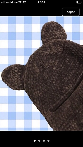 Balaclava ayıcık şapka