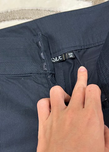 LC Waikiki Kadın Siyah Midi Bermuda Şort