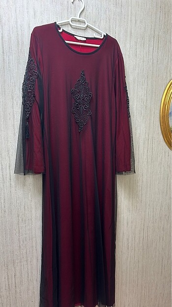 xxl Beden bordo Renk BORDO TESETTÜR ABİYE