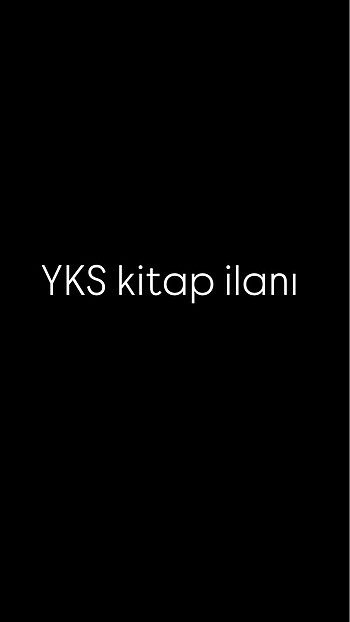 YKS soru bankası (tyt-ayt)