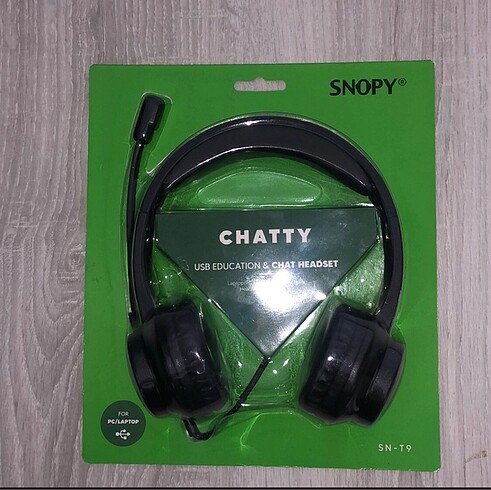 SNOPY Chatty Mikrofonlu Kulaklık Siyah