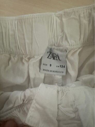 9 Yaş Beden Zara çok şık keten pantolon