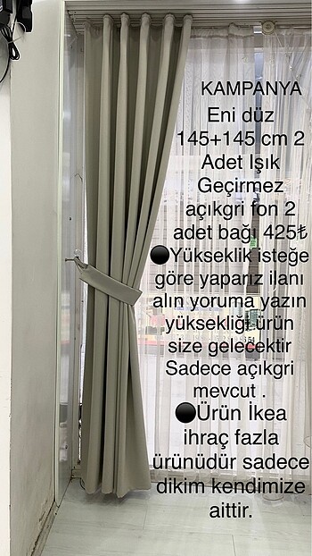 #Fon #Blackout #İkea TaşRenk 2 Adet 425?