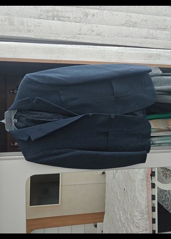 Gri Erkek Takım Elbise, Düğmeli, Uzun Kollu - Görsel 3