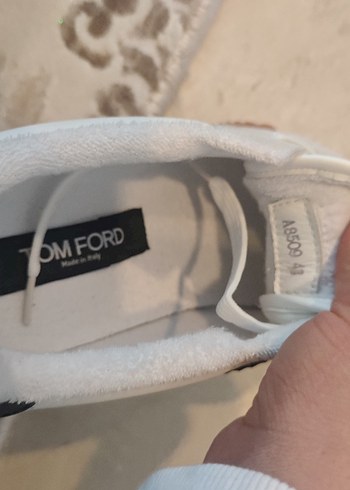 Tom Ford Beyaz Gri Spor Stiletto Sneakers - Görsel 2