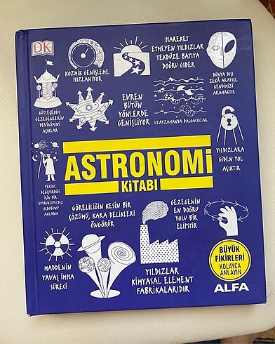 Astronomi Kitabı- büyük fikirleri kolayca anlayın- Alfa yayınlar
