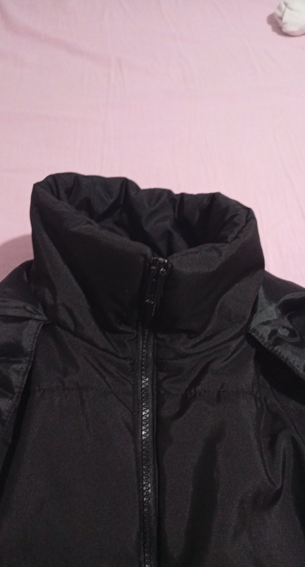 kapüşonu siyah kadın mont - Görsel 2