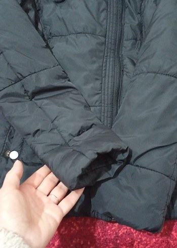 Siyah Fermuarlı Kadın Mont - Görsel 8