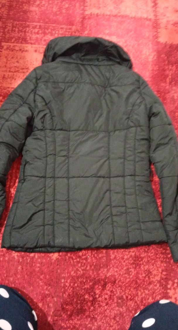 Siyah Fermuarlı Kadın Mont - Görsel 5