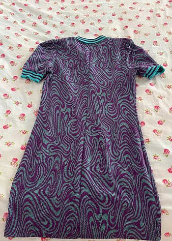 Bohem V Yaka Kısa Kollu Uzun Elbise SHUUGA - Görsel 4