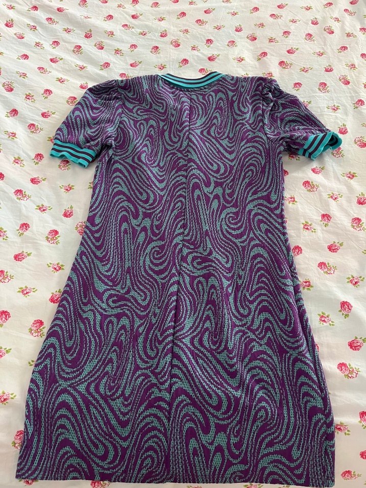 Bohem V Yaka Kısa Kollu Uzun Elbise SHUUGA - Görsel 4