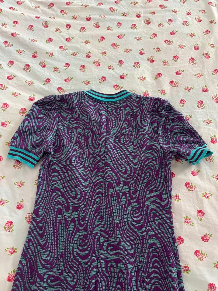 Bohem V Yaka Kısa Kollu Uzun Elbise SHUUGA - Görsel 5