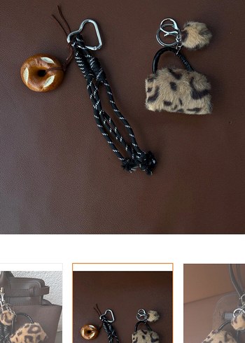 Leopar çanta charm - Görsel 4