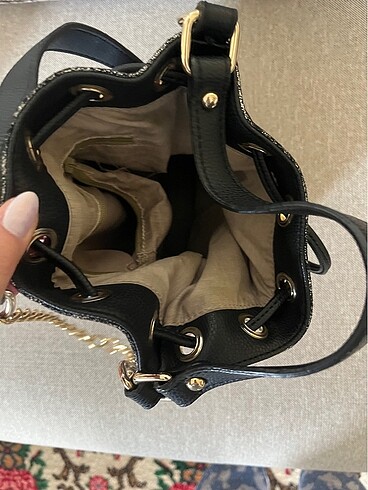 gümüş detaylı 2000ler omuz çantası - Görsel 3