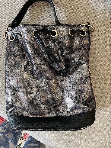 gümüş detaylı 2000ler omuz çantası - Görsel 4