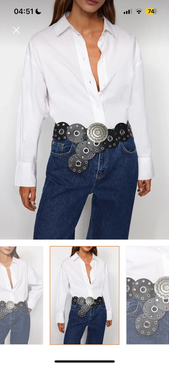 vintage model kuşgözü kemer - Görsel 3