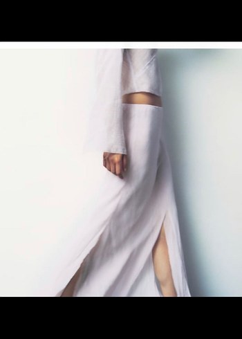 pembe uzun tül Salaş Etek zara - Görsel 5