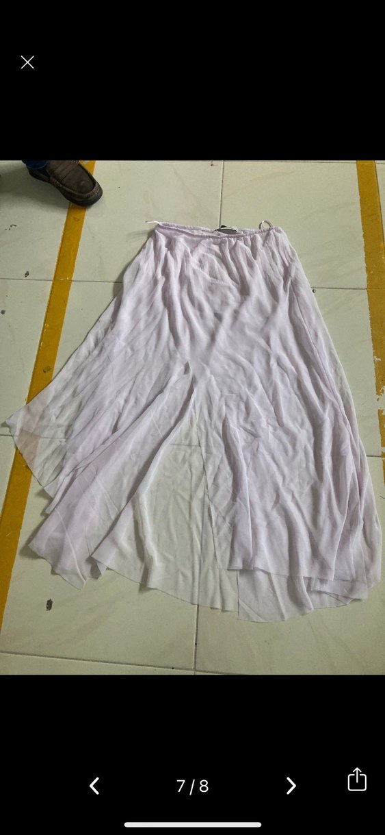 pembe uzun tül Salaş Etek zara - Görsel 3