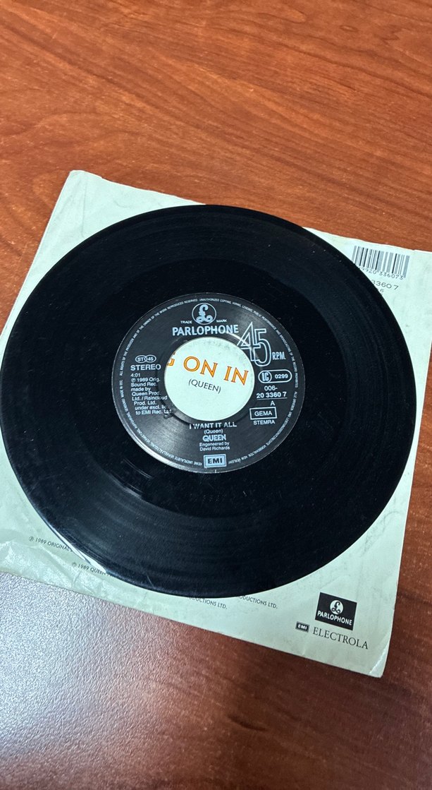 Queen - I Want It All Single 45lik Plak - Görsel 4
