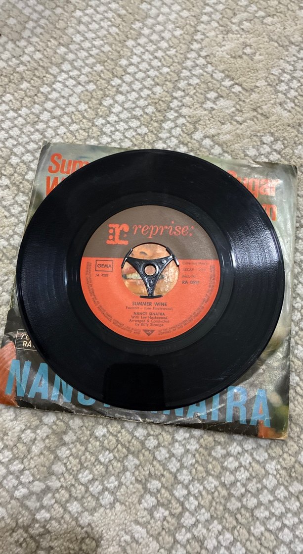 Nancy Sinatra - Summer Wine Single Plak - Görsel 3