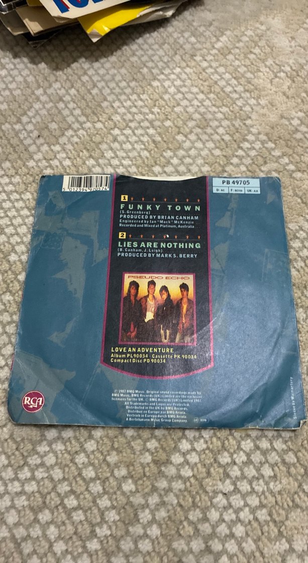 Pseudo Echo - Funky Town 45lik - Görsel 2