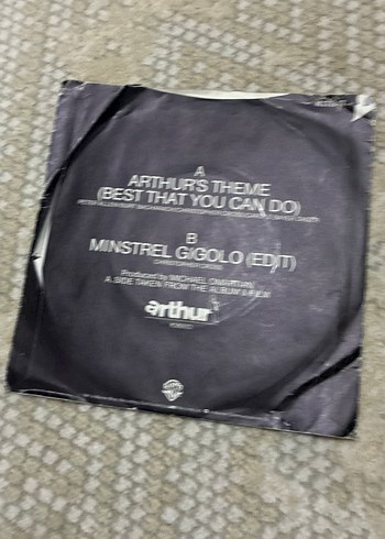 Christopher Cross - Arthur's Theme 45lik Plak - Görsel 2