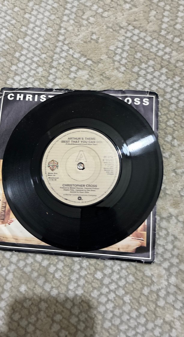 Christopher Cross - Arthur's Theme 45lik Plak - Görsel 3