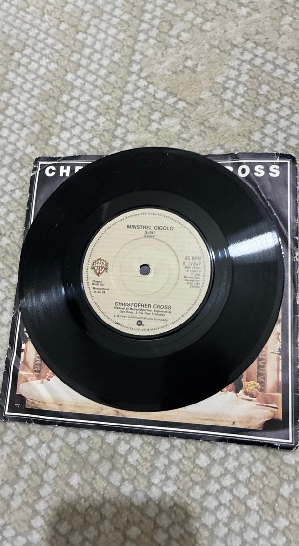 Christopher Cross - Arthur's Theme 45lik Plak - Görsel 4