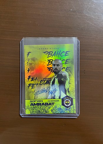 Sofyan Amrabat 8/10 İmzalı Mythos Fenerbahçe Derby Stars