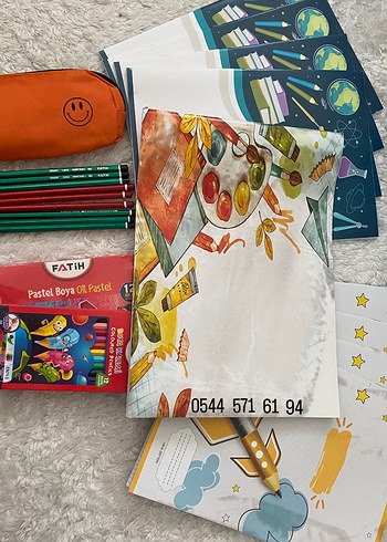 Renkli Mavi Çocuk Okul Çantası - Görsel 4