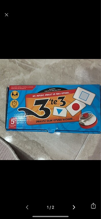 3Te 3 oyunu. Akıl oyunu