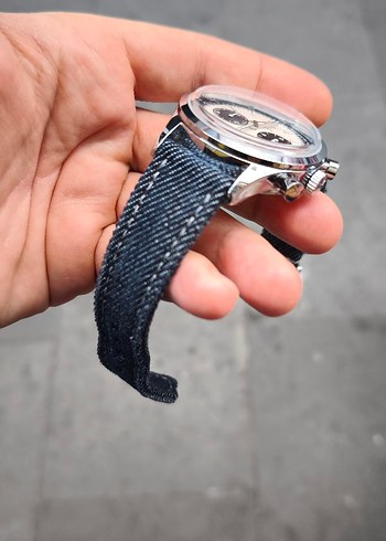 Klasik Gri Beyaz Erkek Saat - Görsel 3