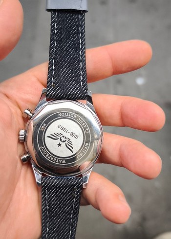 Klasik Gri Beyaz Erkek Saat - Görsel 4