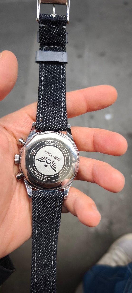 Klasik Gri Beyaz Erkek Saat - Görsel 4